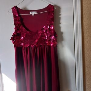 Beautiful Burgundy Mini Dress